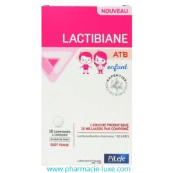 Lactibiane ATB Enfant Fraise – 10 comprimés | Microbiotiques & Vitamine C | Flore & Immunité dès 3 ans
