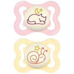 MAM Sucettes Supreme Nuit 2-6 mois x2 - (3 colories)