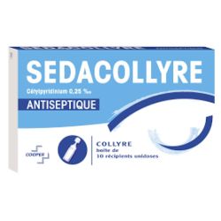 SEDACOLLYRE CETYL 0,025% COLLYRE 10UNID/0,4ML