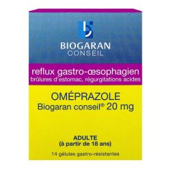 Omeprazole 20mg 14 comprimés