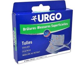 URGO BRULURES TULLE 5X5CM B/6