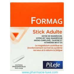 Formag 20 Sticks Orodispersibles – Magnésium Marin Haute Absorption | PiLeJe