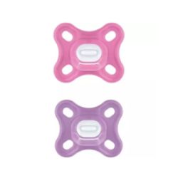 MAM 2 sucette Comfort silicone 0-2 mois - (2 colories)