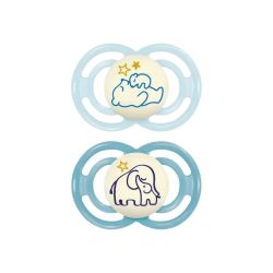 MAM Sucettes Perfect Nuit 6 +mois x2 - (3 colories)