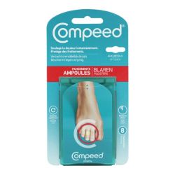 COMPEED 8 pansements ampoules orteils seconde peau