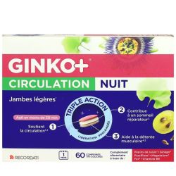 Ginko+ Circulation nuit jambes légères 60 comprimés