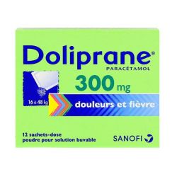 Doliprane 300mg - paracétamol - 12 sachets