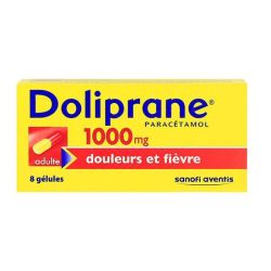 Doliprane 1000mg adulte - paracétamol - 8 gélules