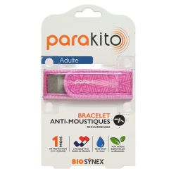 parakito Bracelet anti-moustiques rechargeable adulte Graphic violet + 2 recharges