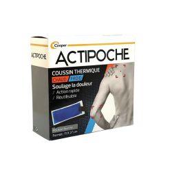 Actipoche - Coussin Thermique Chaud/ Froid - Douleur 11X27 cm