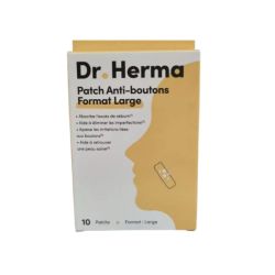 DR. HERMA PATCH anti-boutons Format LARGE 10