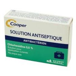 CHLORHEXID COOPER 0,5% S A CUT 12UNIDOSES/5ML
