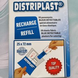 PANSEMENTS BLEUS DETECTABLES AGRO-ALIMENTAIRE 25X72MM /28