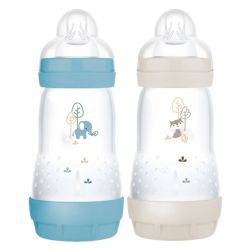 lot de 2 biberons MAM Easy Start anti-colique 260ml Océan + Sable
