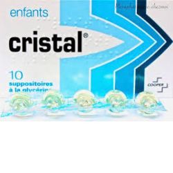 CRISTAL SUPPO ENF SACH/10
