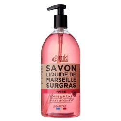 Mkl Savon Liquide de Marseille Surgras - Rose de Damas - 1L