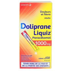 Doliprane Liquiz- paracétamol - 1000mg suspension buvable 8 sachets