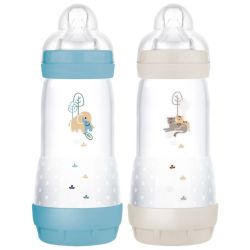 Lot de 2 biberons MAM Easy Start anti-colique 320ml Océan + Sable