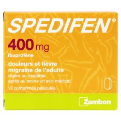 Spedifen 400mg - ibuprofène - 12 comprimés pelliculés