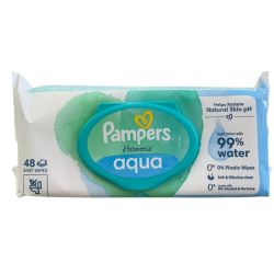 PAMPERS HARMONIE AQUA 0% LINGET 48