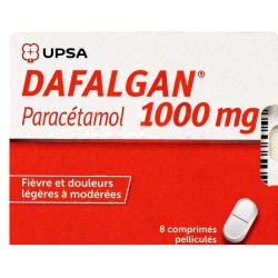 Dafalgan 1g - paracétamol - 8 comprimés pelliculés