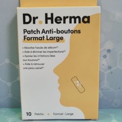 DR. HERMA PATCH anti-boutons Format LARGE 10