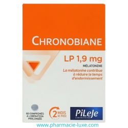Chronobiane LP 1.9 mg 60 comprimés – Mélatonine Forte à Libération Prolongée | Sommeil Réparateur
