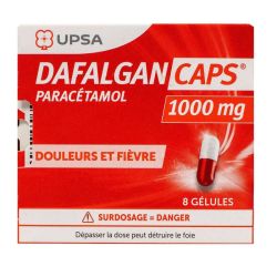 DafalganCaps 1000mg - paracétamol - 8 gélules
