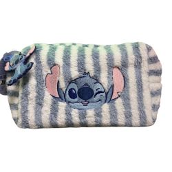 Trousse de Toilette Stitch en Fourrure Douce - Idéale pour le voyage | Enfants