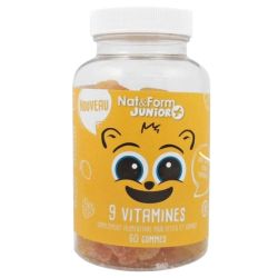 NAT&FORM Juniors 9 Vitamines 60 oursons