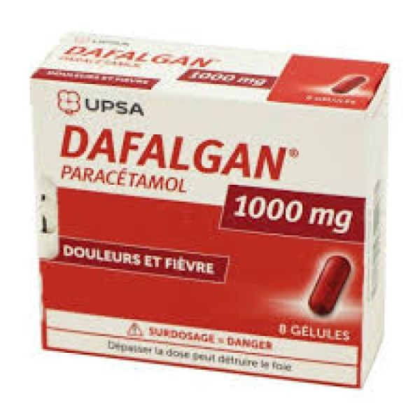 DAFALGAN 1 000MG - paracétamol - 8 gélules