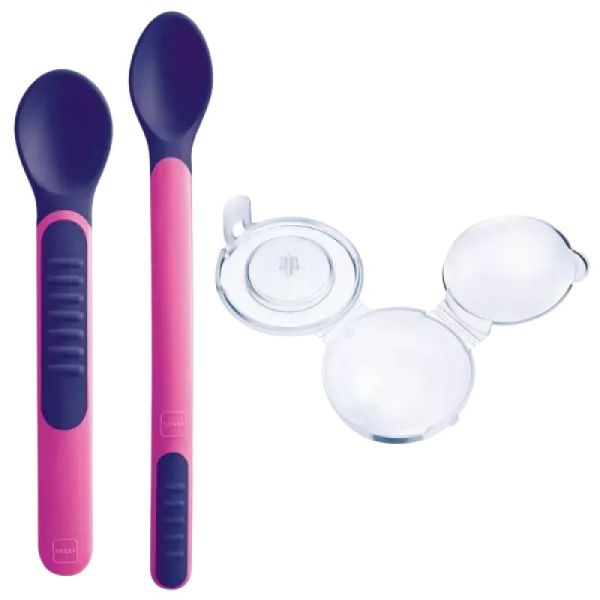 Lot de 2 cuillères thermosensibles + étui de protection - (3 colories)