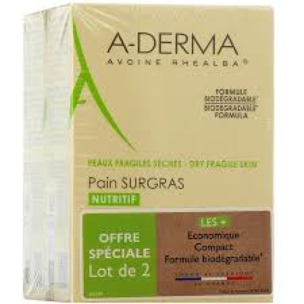 Aderma Pain Surgras Avoine Rhealba 2X100G