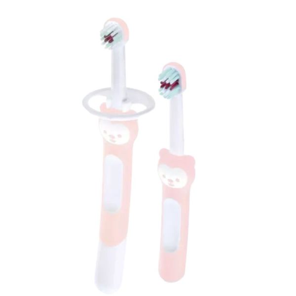 Kit à brosse à dents MAM, 2 brosses à dents - (3 colories)