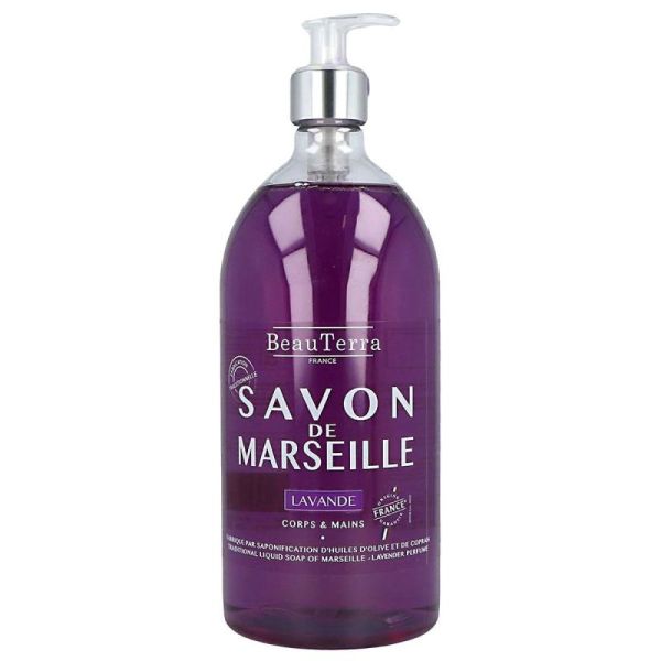Savon de Marseille lavande corps et mains 1 Litre
