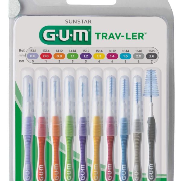 GUM TRAVLER BROSSET M/PACK 10 1699