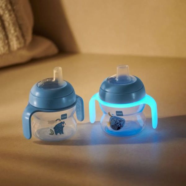 Starter Cup Night MAM Tasse à bec souple 150 ml 4+ mois - Rose