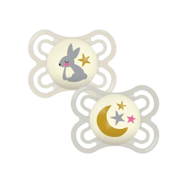 MAM Sucettes Perfect Nuit 2-6 mois x2 (3 colories)