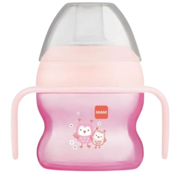 Starter Cup Night MAM Tasse à bec souple 150 ml 4+ mois - Rose