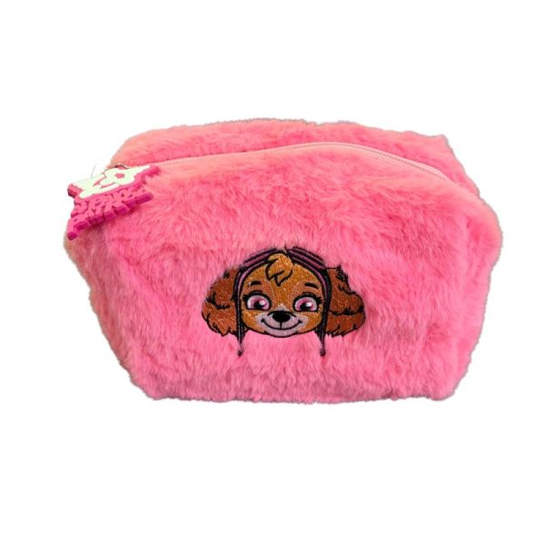 Trousse de Toilette Pat' Patrouille (Paw Patrol) en Fourrure Douce - Idéale pour le voyage | Enfants