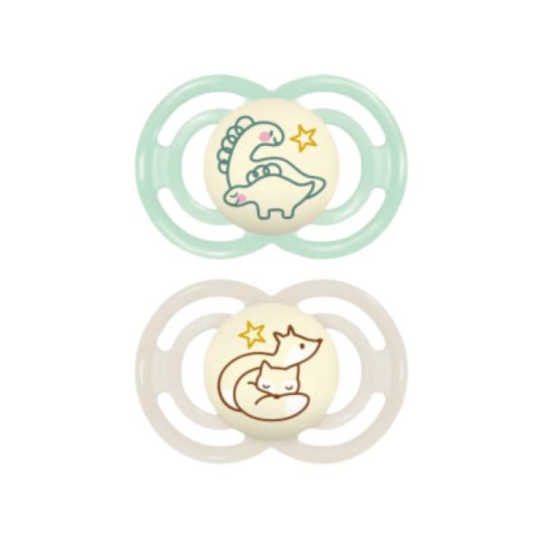 MAM Sucettes Perfect Nuit 6 +mois x2 - (3 colories)