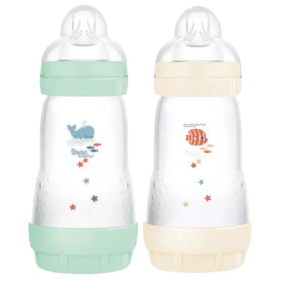 Lot de 2 biberons MAM Easy Start anti-colique - (3 colories)