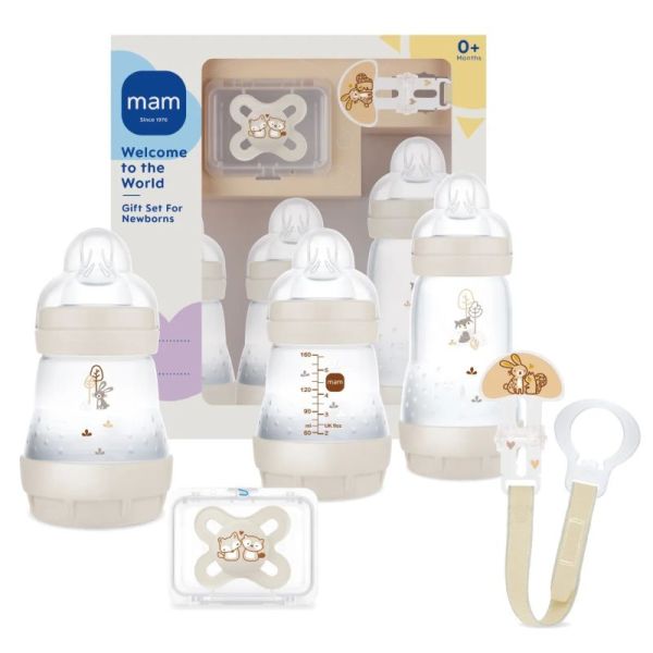 Coffret de naissance MAM couleur SABLE 5 produits