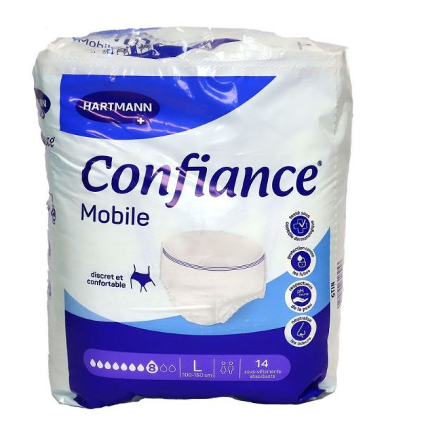 Mobile 14 sous-vêtements absorption 8 gouttes taille L