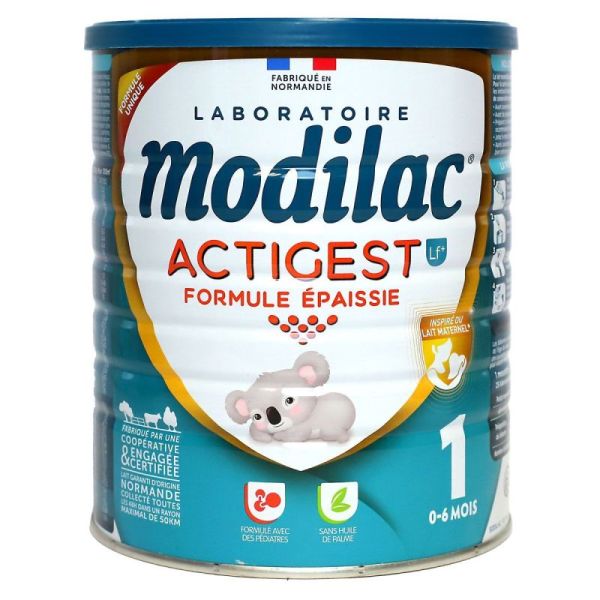 Actigest 1 formule épaisse lait infantile 0-6 mois 800g