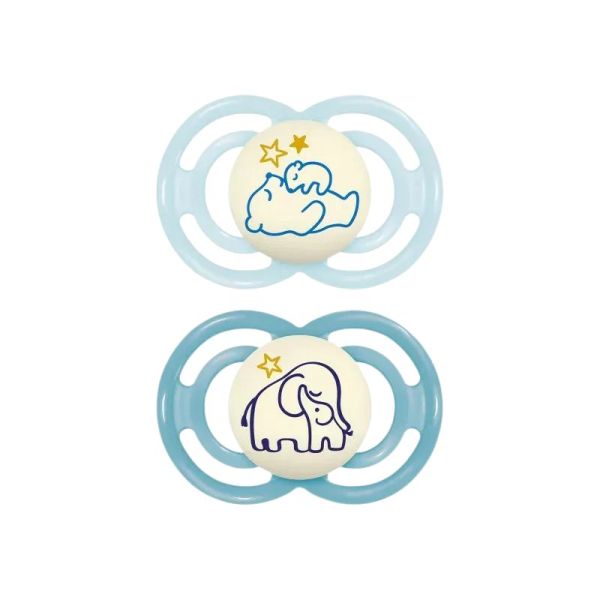 MAM Sucettes Perfect Nuit 6 +mois x2 - (3 colories)