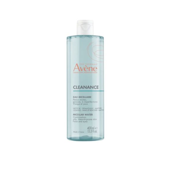 Cleanance eau micellaire nettoie démaquille matifie 400ml