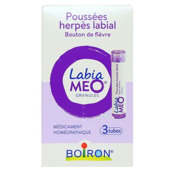 BOIRON LabiaMeo poussées herpès labial 3 tubes granules 4g