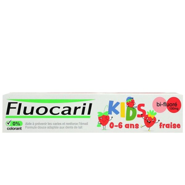 FLUOCARIL KIDS BI-FUORE 100mg GEL FRAISE 0-6 ANS 75 ml
