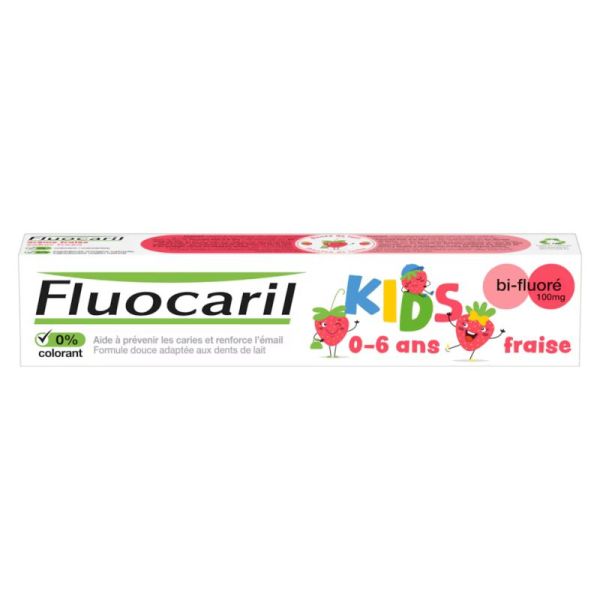 FLUOCARIL KIDS BI-FUORE 100mg GEL FRAISE 0-6 ANS 75 ml
